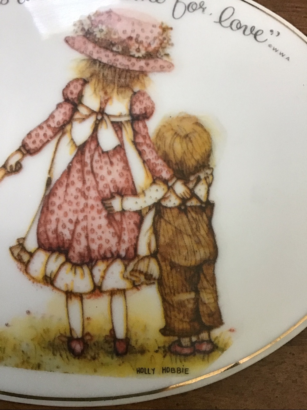 Holly Hobbie porcelain plaque - Picture 7 of 12